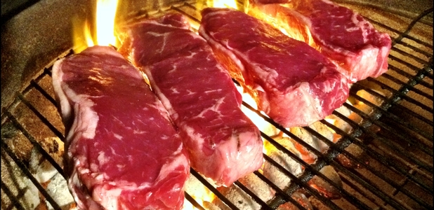 Full grilling steaks with border f67db1c373